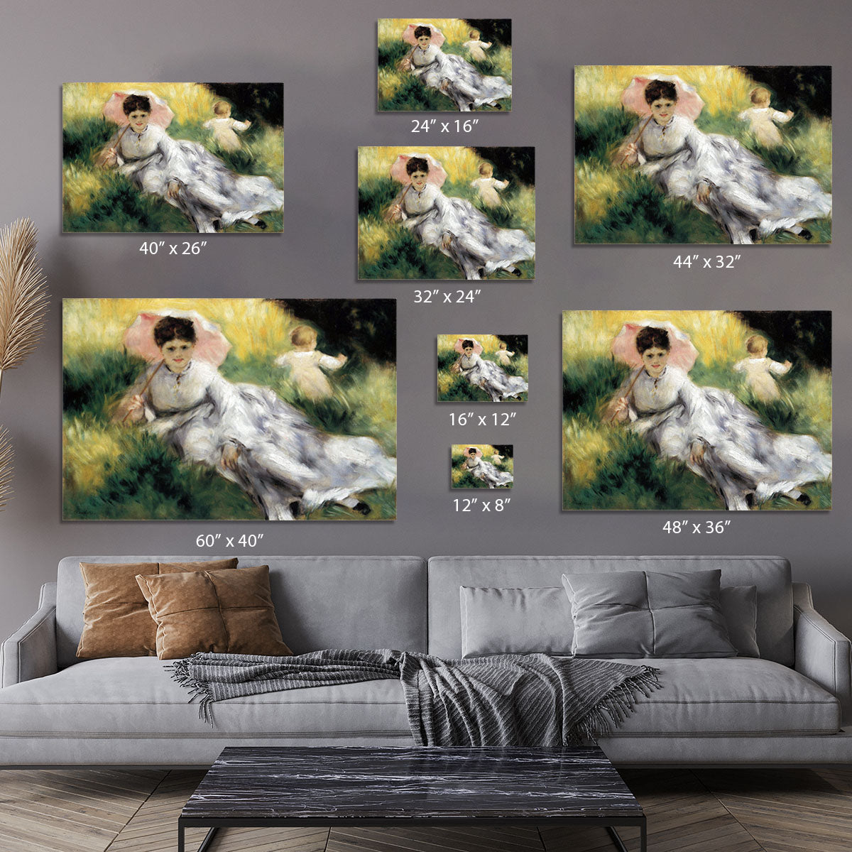 Woman with Parasol by Renoir Canvas Print or Poster - Canvas Art Rocks - 7