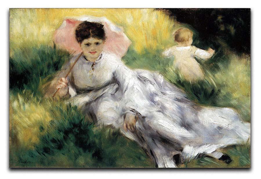 Woman with Parasol by Renoir Canvas Print or Poster  - Canvas Art Rocks - 1