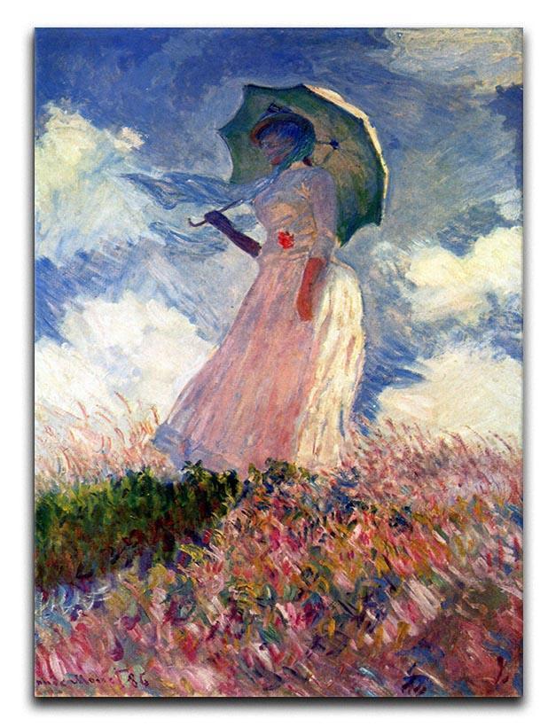 Woman with Parasol study by Monet Canvas Print & Poster  - Canvas Art Rocks - 1