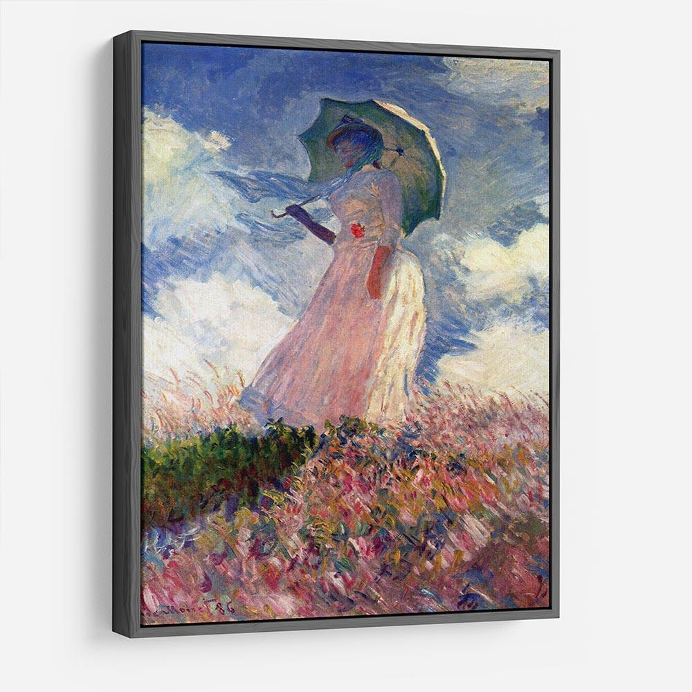 Woman with Parasol study by Monet HD Metal Print