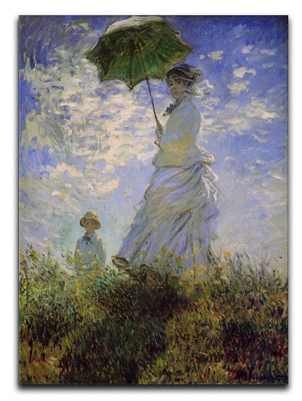 Woman with a parasol by Monet Canvas Print & Poster  - Canvas Art Rocks - 1