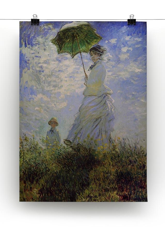 Woman with a parasol by Monet Canvas Print & Poster - Canvas Art Rocks - 2