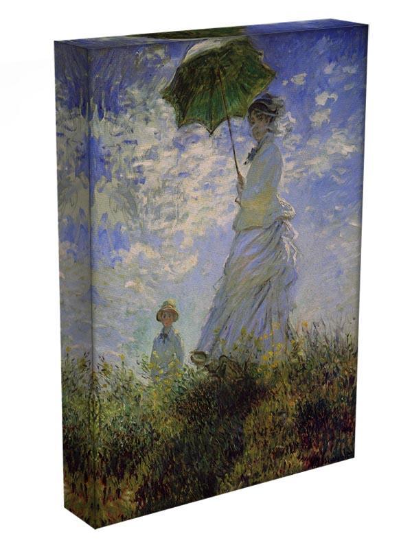 Woman with a parasol by Monet Canvas Print & Poster - Canvas Art Rocks - 3