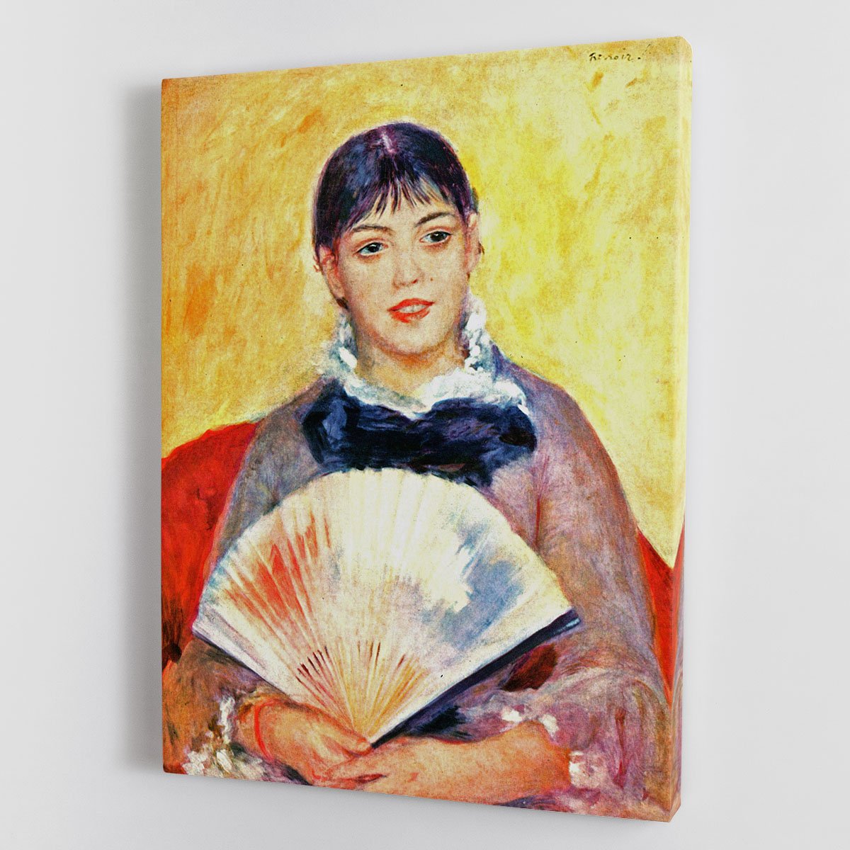 Woman with fan by Renoir Canvas Print or Poster
