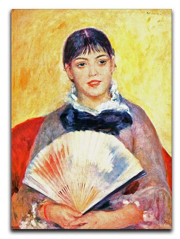 Woman with fan by Renoir Canvas Print or Poster  - Canvas Art Rocks - 1