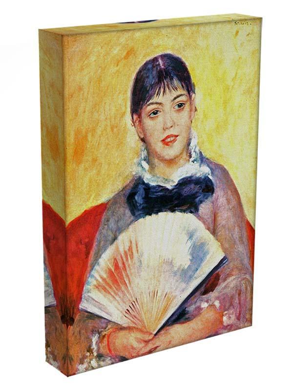Woman with fan by Renoir Canvas Print or Poster - Canvas Art Rocks - 3