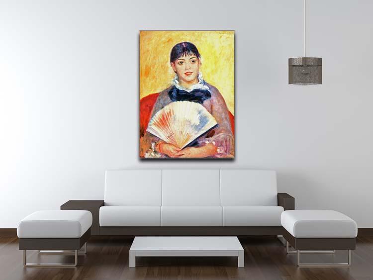 Woman with fan by Renoir Canvas Print or Poster - Canvas Art Rocks - 4