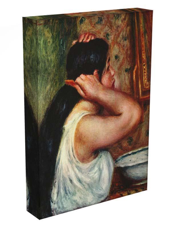 Woman with hair combs by Renoir Canvas Print or Poster - Canvas Art Rocks - 3