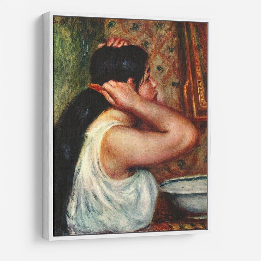 Woman with hair combs by Renoir HD Metal Print