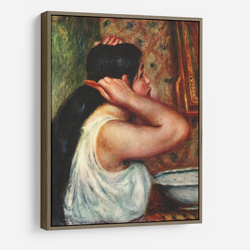 Woman with hair combs by Renoir HD Metal Print