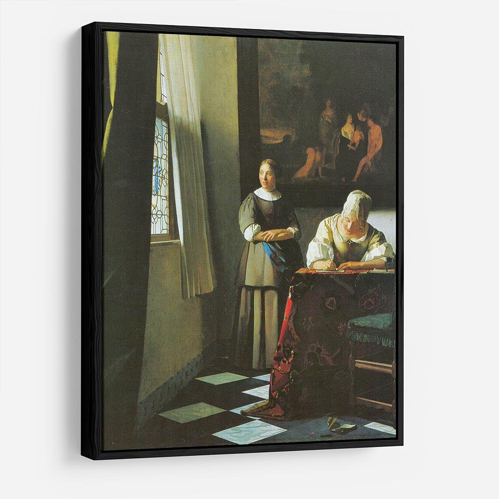 Woman with messenger by Vermeer HD Metal Print - Canvas Art Rocks - 6