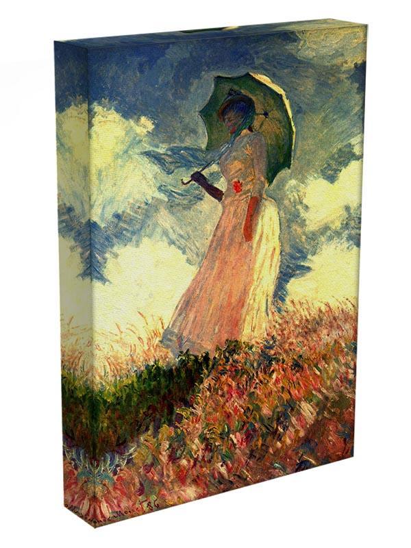 Woman with sunshade by Monet Canvas Print & Poster - Canvas Art Rocks - 3