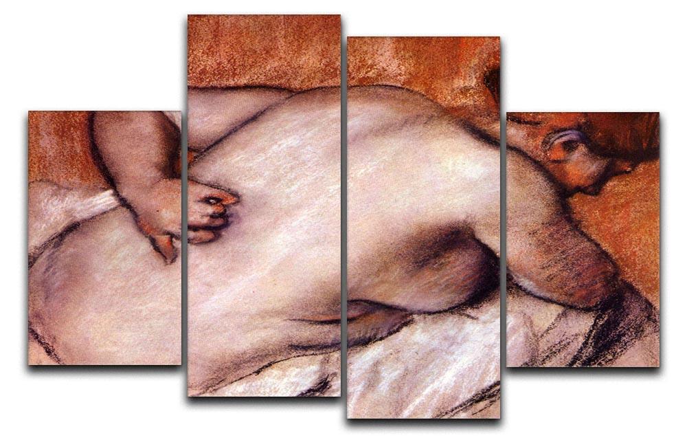 Womans back by Degas 4 Split Panel Canvas - Canvas Art Rocks - 1