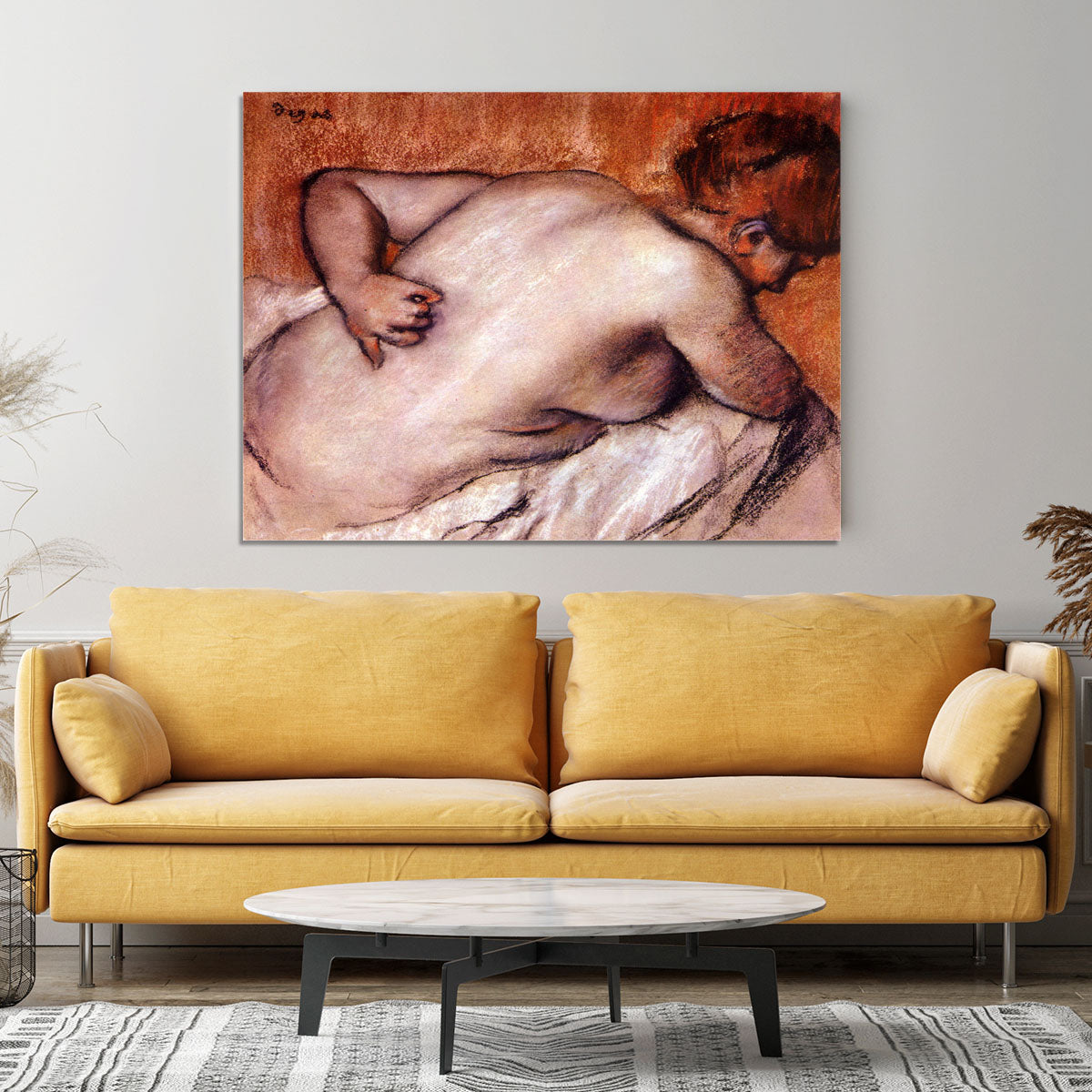 Womans back by Degas Canvas Print or Poster - Canvas Art Rocks - 4