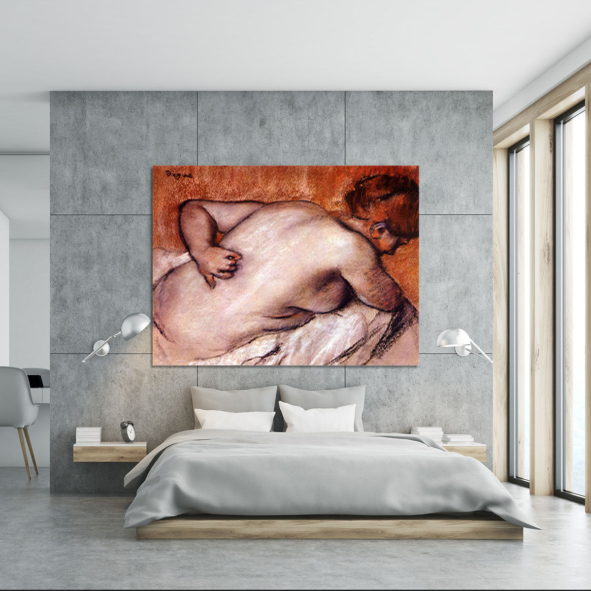 Womans back by Degas Canvas Print or Poster - Canvas Art Rocks - 5