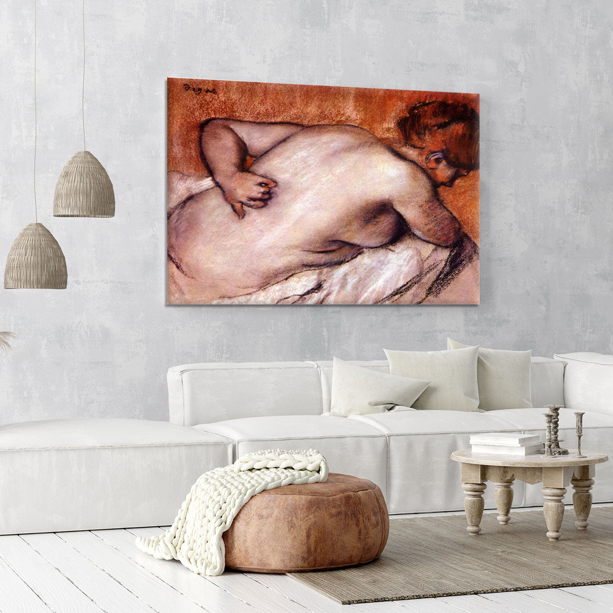 Womans back by Degas Canvas Print or Poster - Canvas Art Rocks - 6