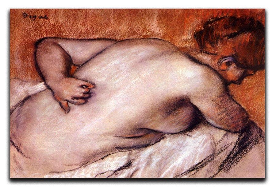 Womans back by Degas Canvas Print or Poster - Canvas Art Rocks - 1