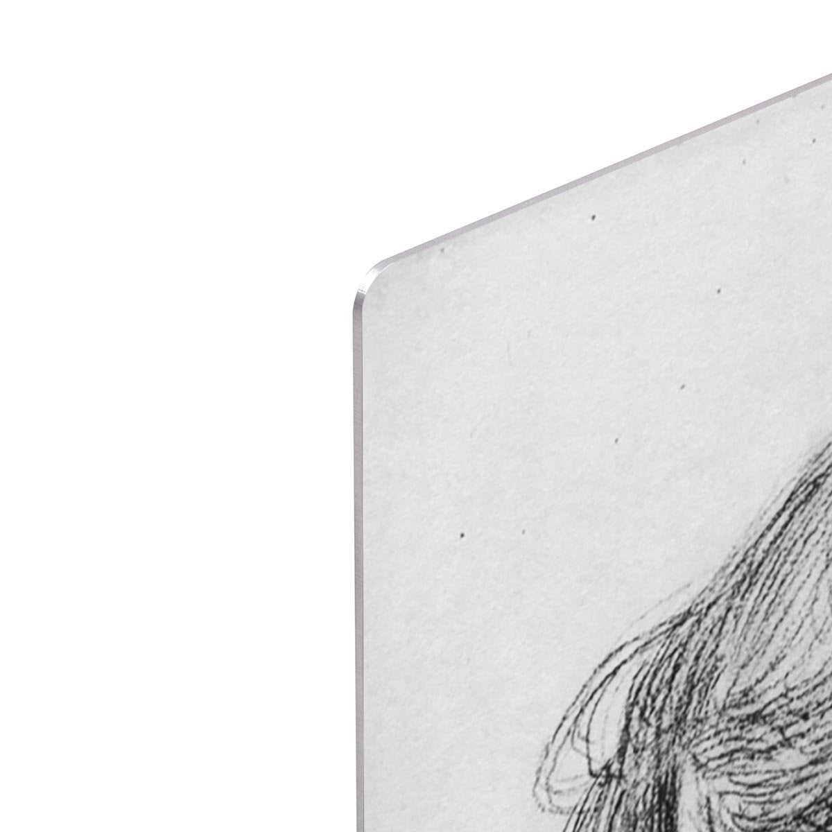 Womans head in three quarters profile by Klimt HD Metal Print