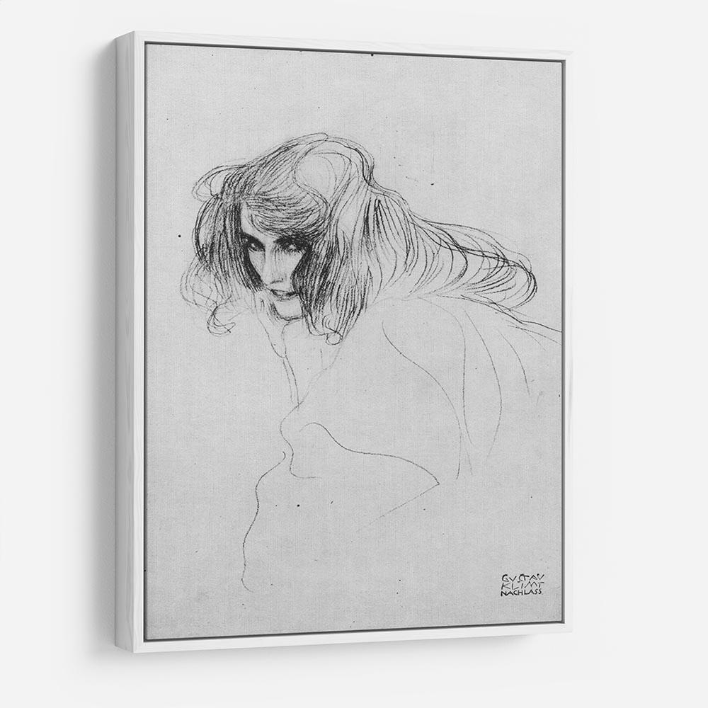 Womans head in three quarters profile by Klimt HD Metal Print