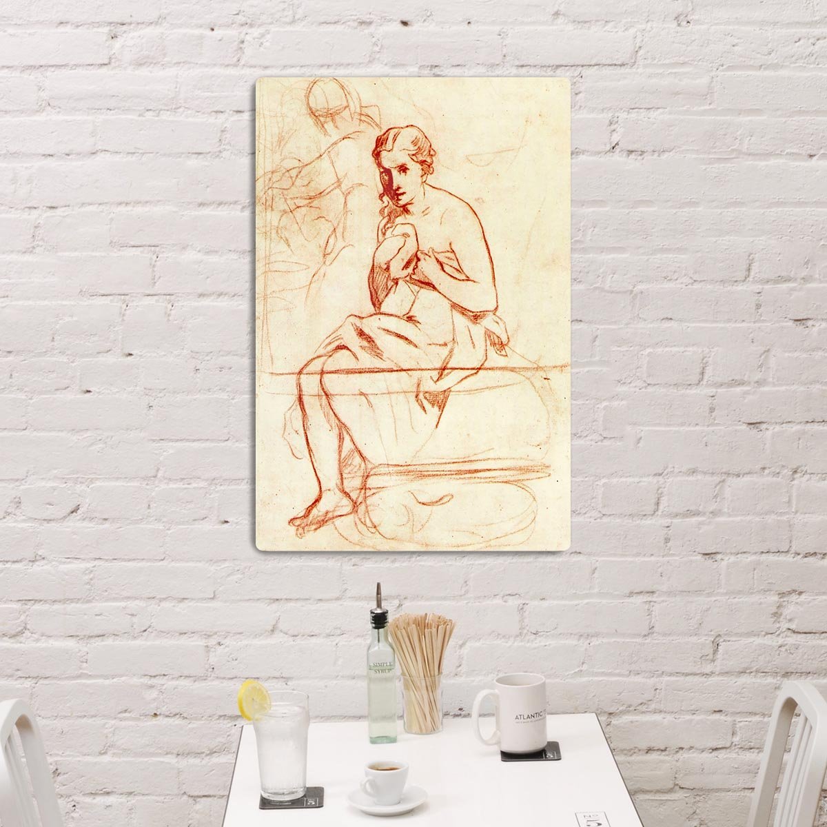 Women at the Toilet by Manet HD Metal Print