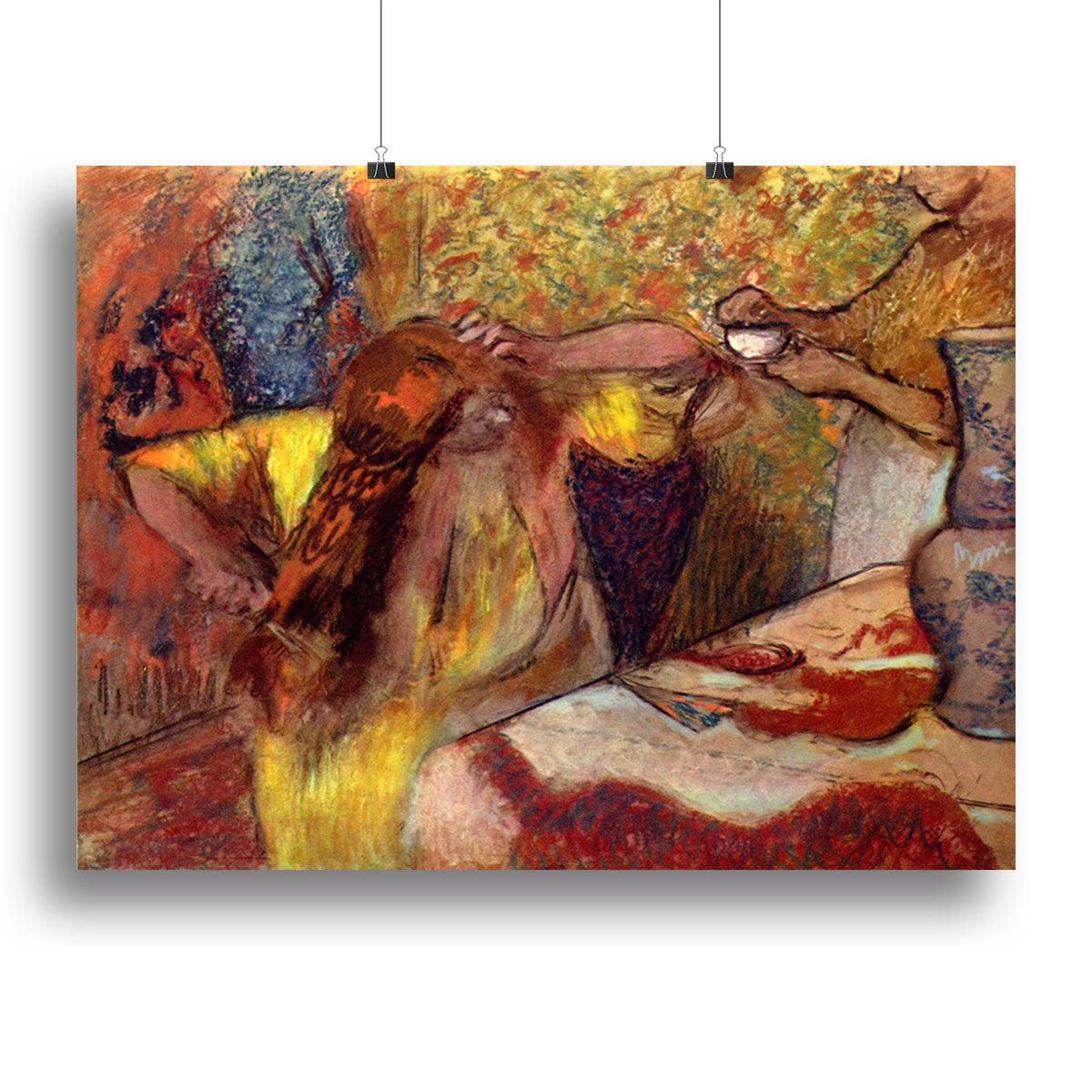 Women at the toilet 1 by Degas Canvas Print or Poster - Canvas Art Rocks - 2
