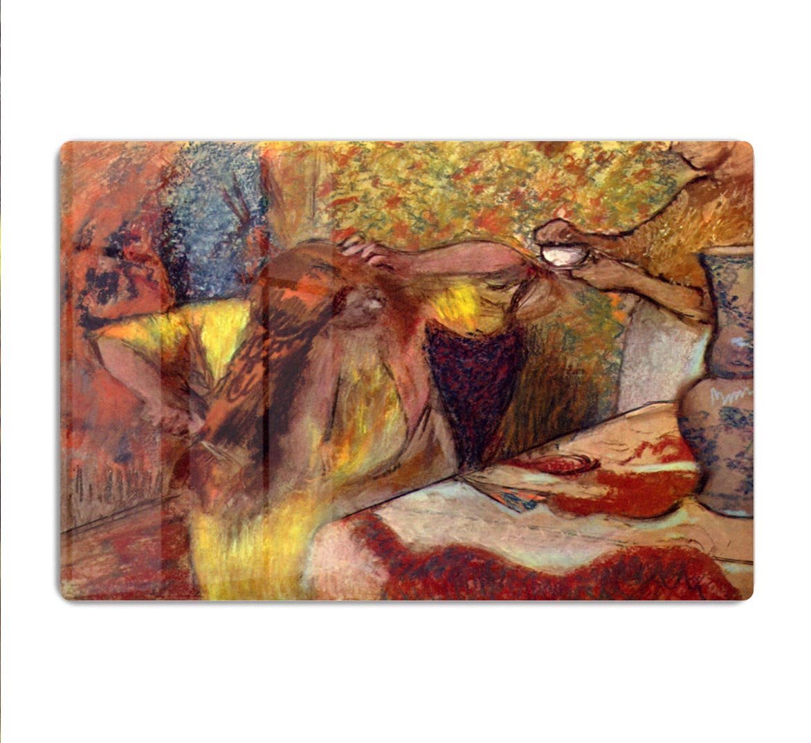 Women at the toilet 1 by Degas HD Metal Print - Canvas Art Rocks - 1