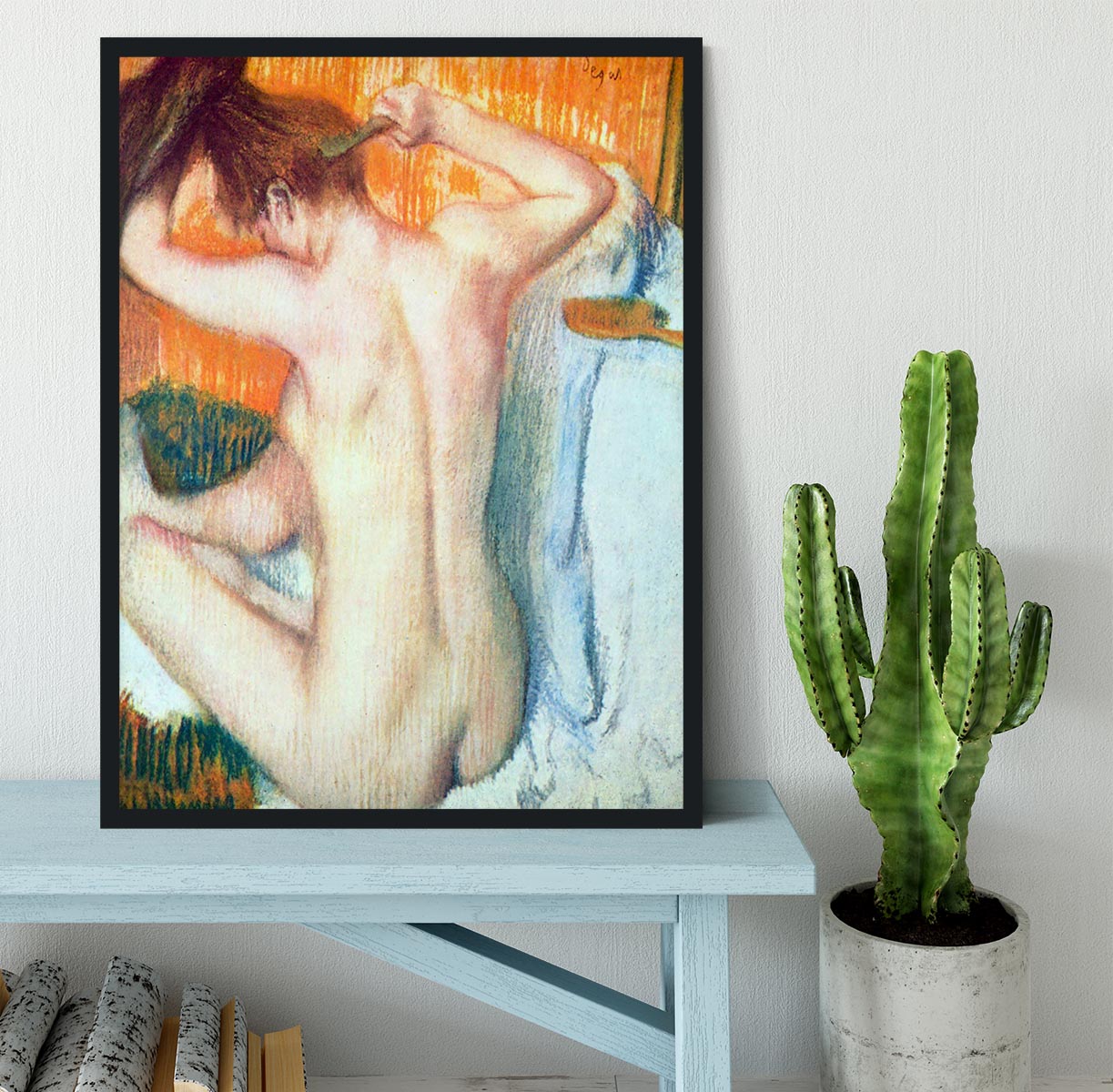 Women at the toilet 2 by Degas Framed Print - Canvas Art Rocks - 2