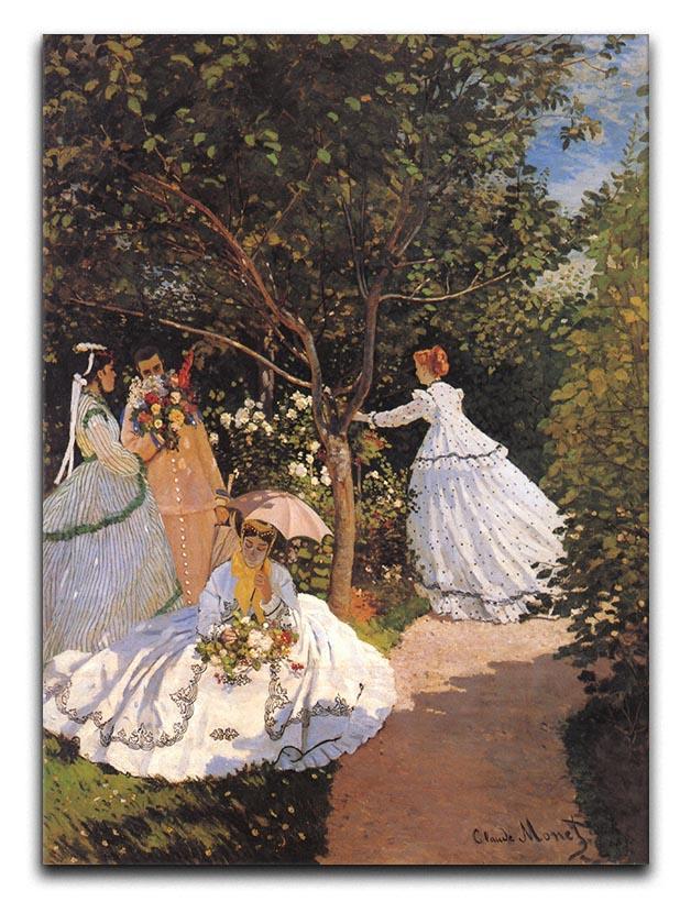 Women in the Garden by Monet Canvas Print & Poster  - Canvas Art Rocks - 1