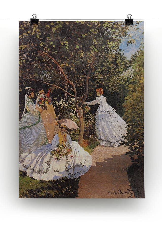 Women in the Garden by Monet Canvas Print & Poster - Canvas Art Rocks - 2