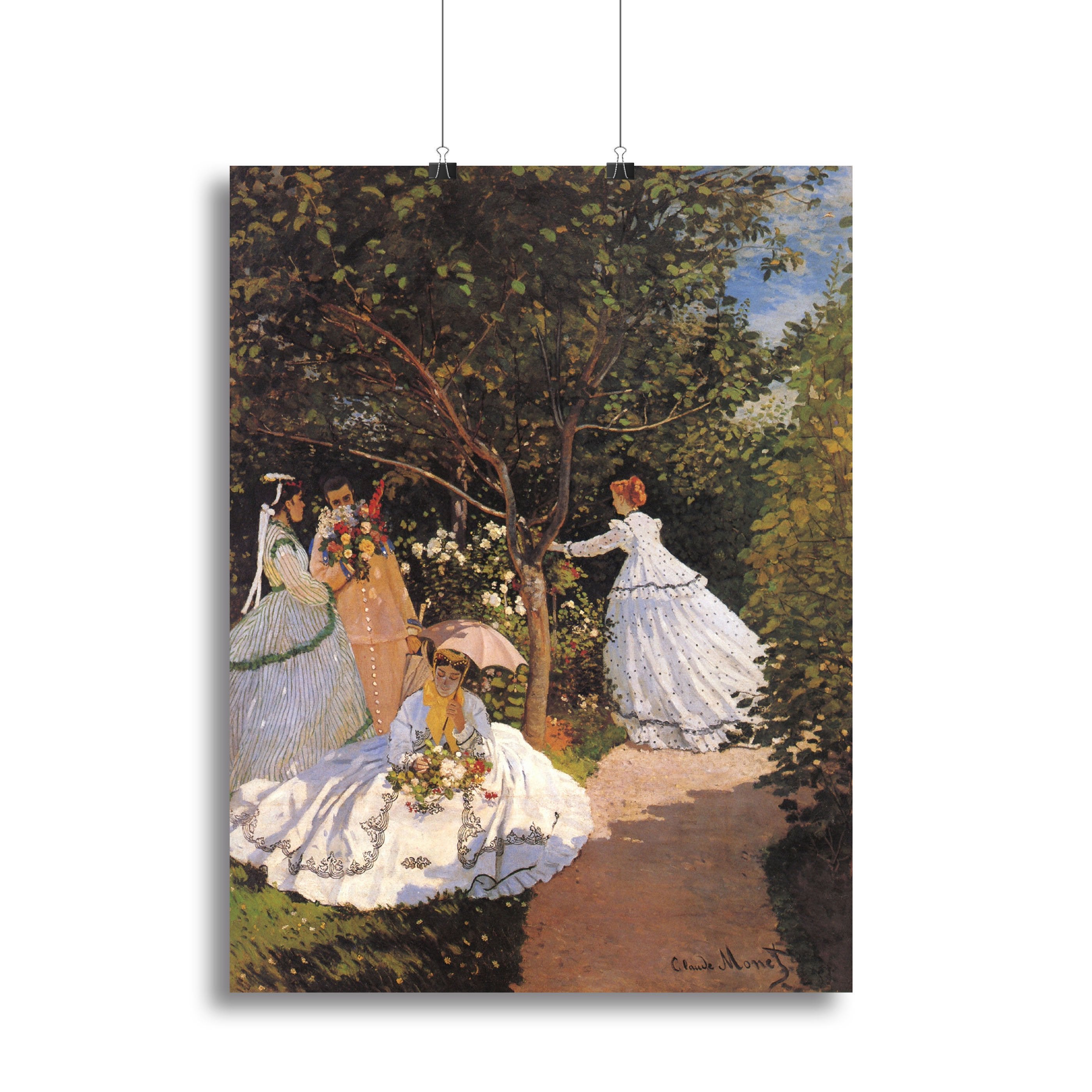Women in the Garden by Monet Canvas Print or Poster