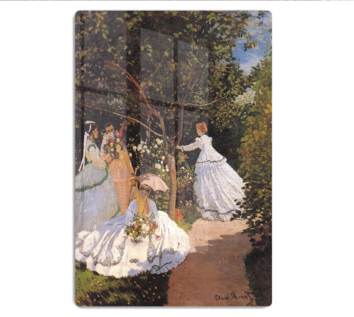 Women in the Garden by Monet HD Metal Print