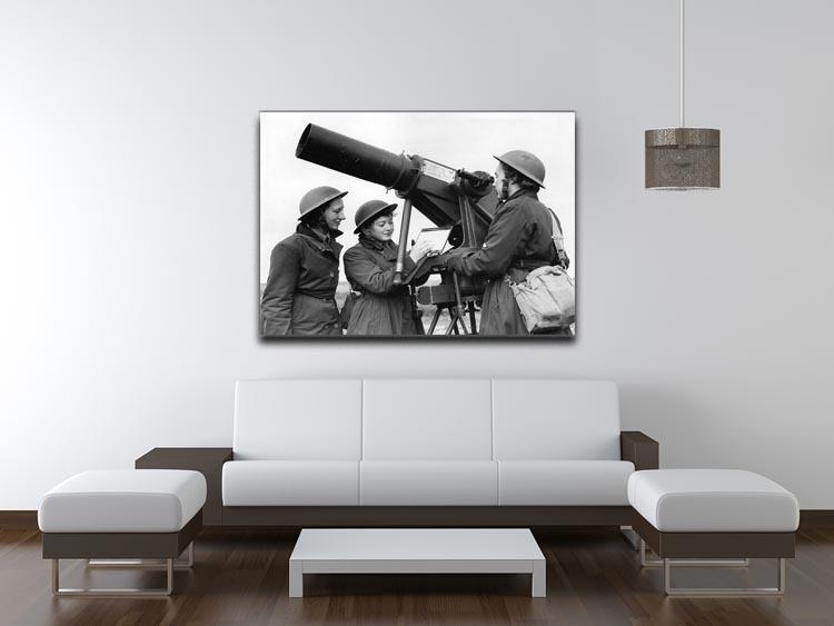 Women soldiers take aim WW2 Canvas Print or Poster - Canvas Art Rocks - 4