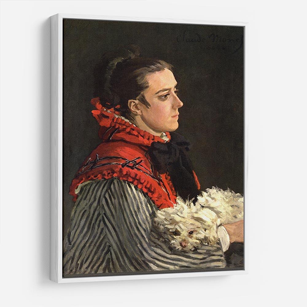 Women with Dog by Monet HD Metal Print