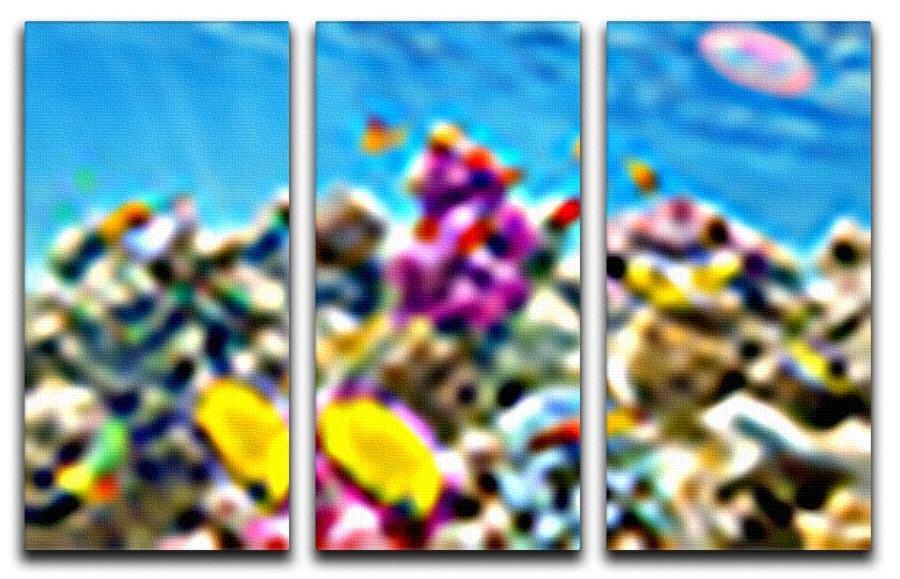 Wonderful and beautiful underwater 3 Split Panel Canvas Print - Canvas Art Rocks - 1