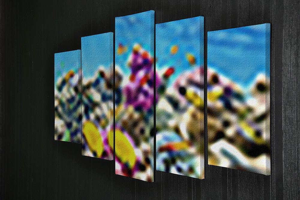 Wonderful and beautiful underwater 5 Split Panel Canvas  - Canvas Art Rocks - 2