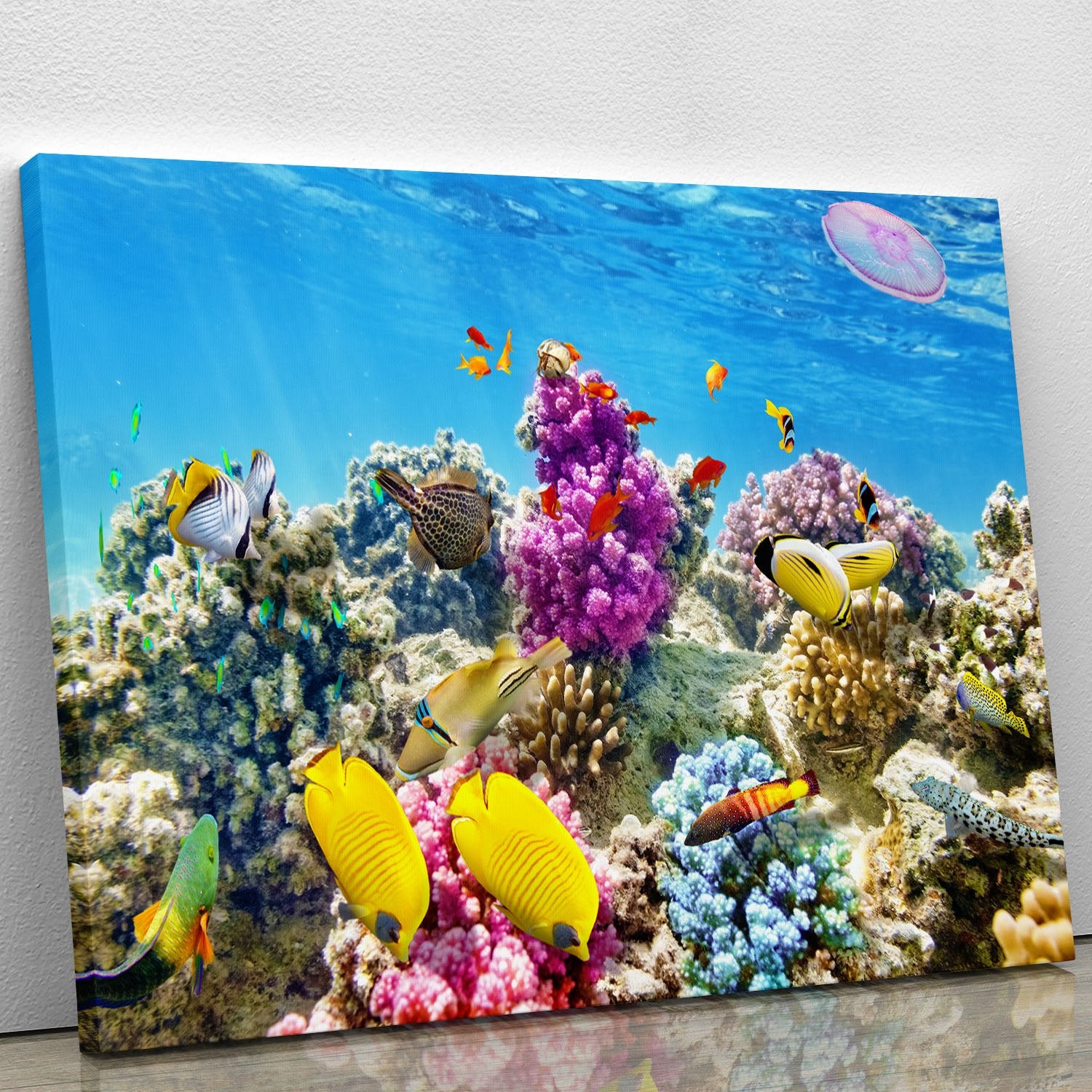 Wonderful and beautiful underwater Canvas Print or Poster