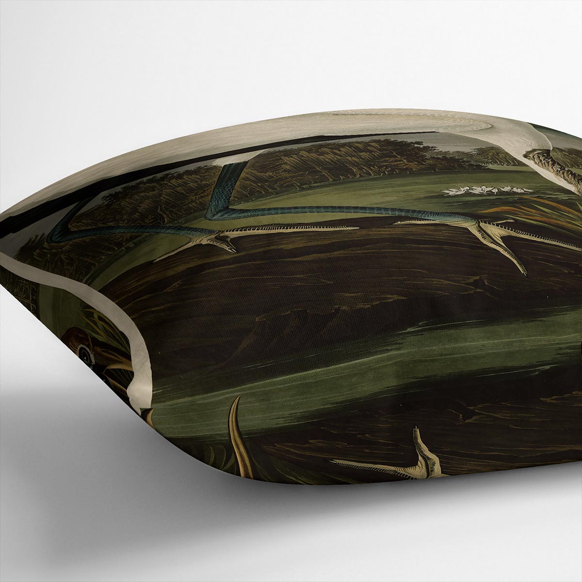 Wood Ibiss by Audubon Cushion