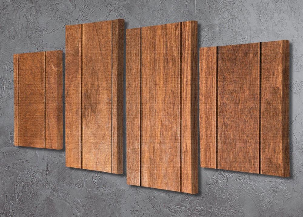 Wood arraged vertical pattern 4 Split Panel Canvas - Canvas Art Rocks - 2