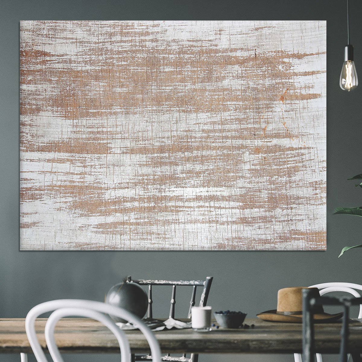 Wood background texture Canvas Print or Poster