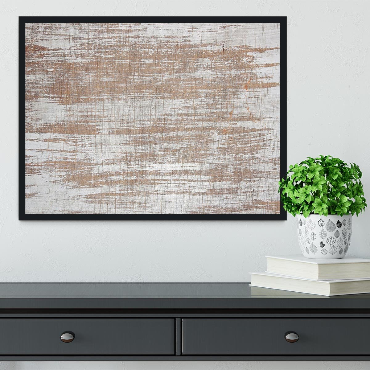 Wood background texture Framed Print - Canvas Art Rocks - 2