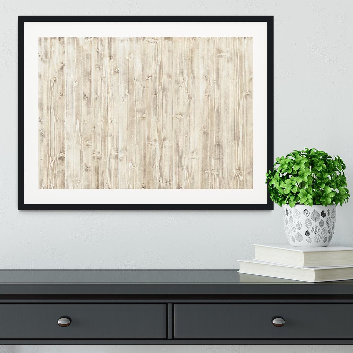 Wooden texture light wood Framed Print - Canvas Art Rocks - 1