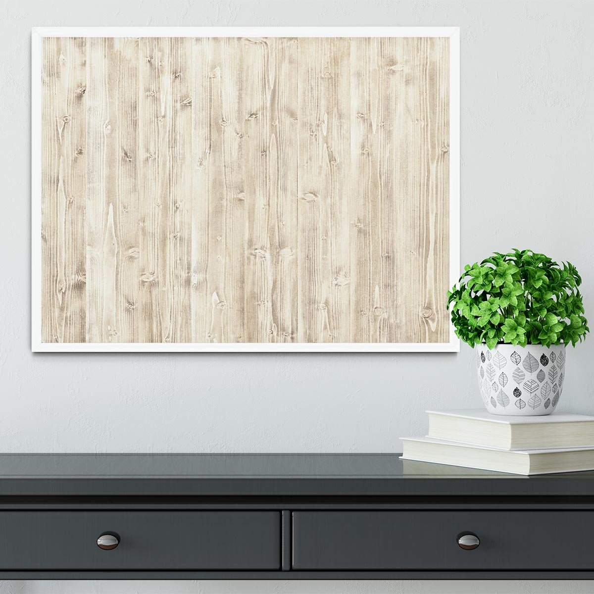 Wooden texture light wood Framed Print - Canvas Art Rocks -6