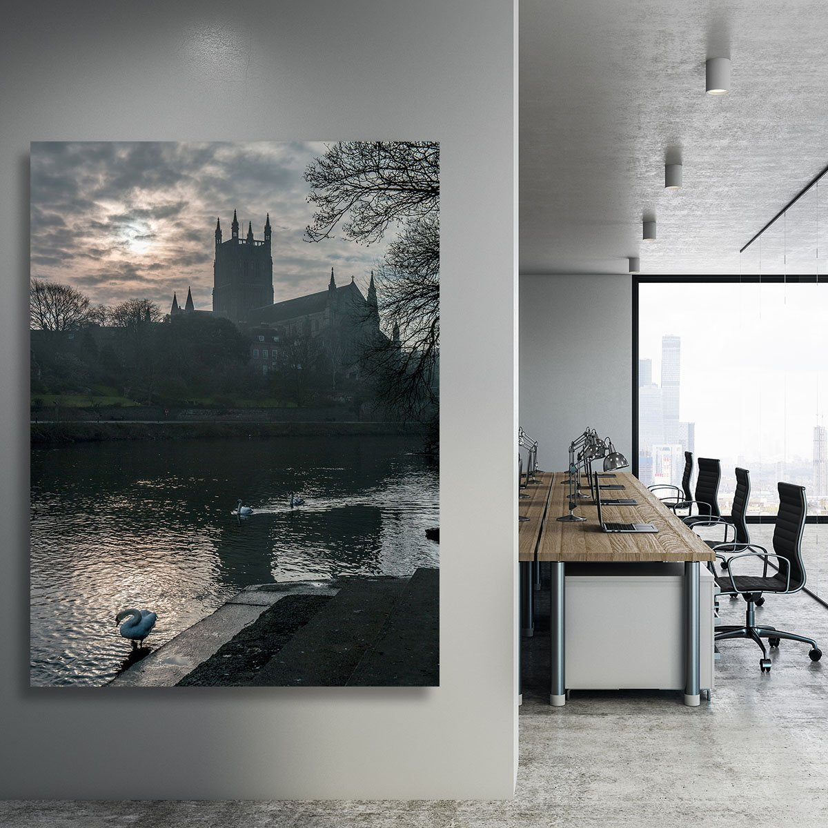 Worcester Cathedral Canvas Print or Poster