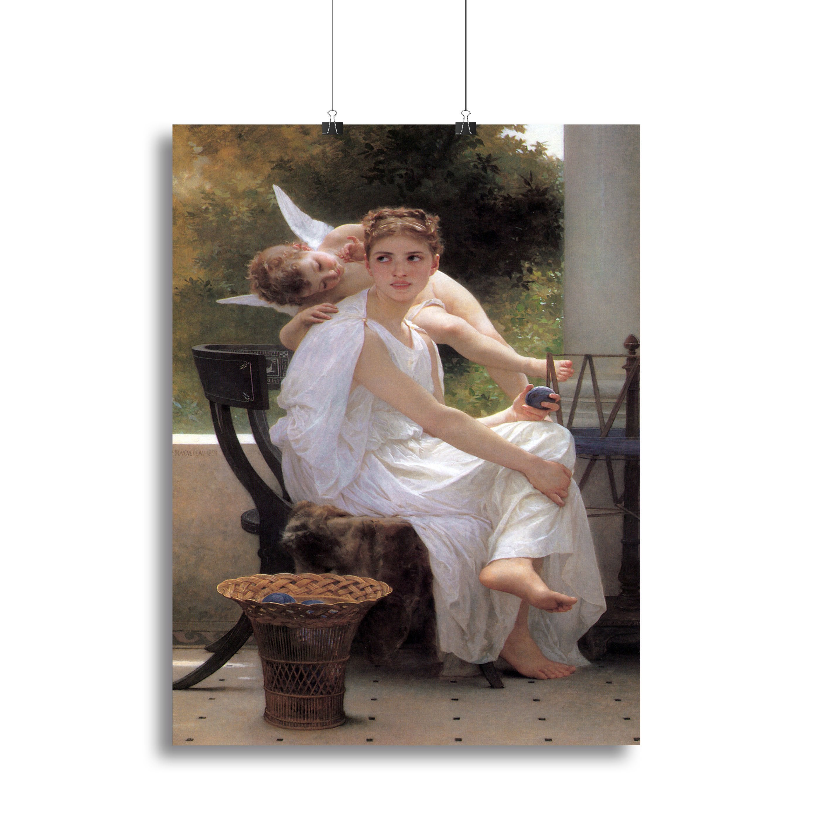 Work Interrupted By Bouguereau Canvas Print or Poster
