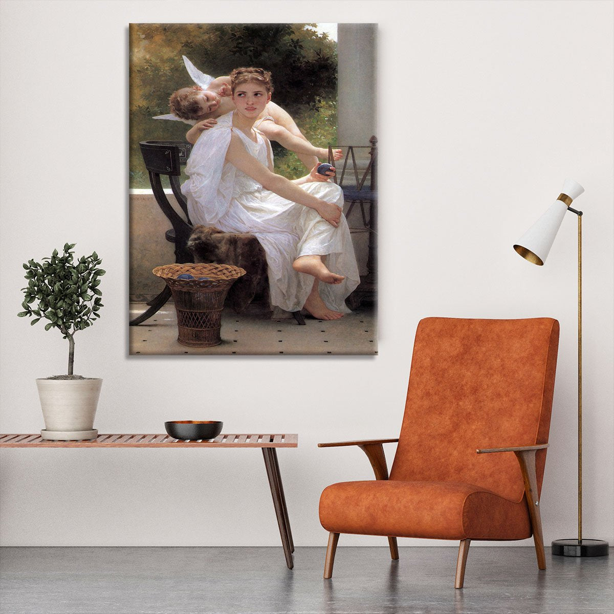 Work Interrupted By Bouguereau Canvas Print or Poster