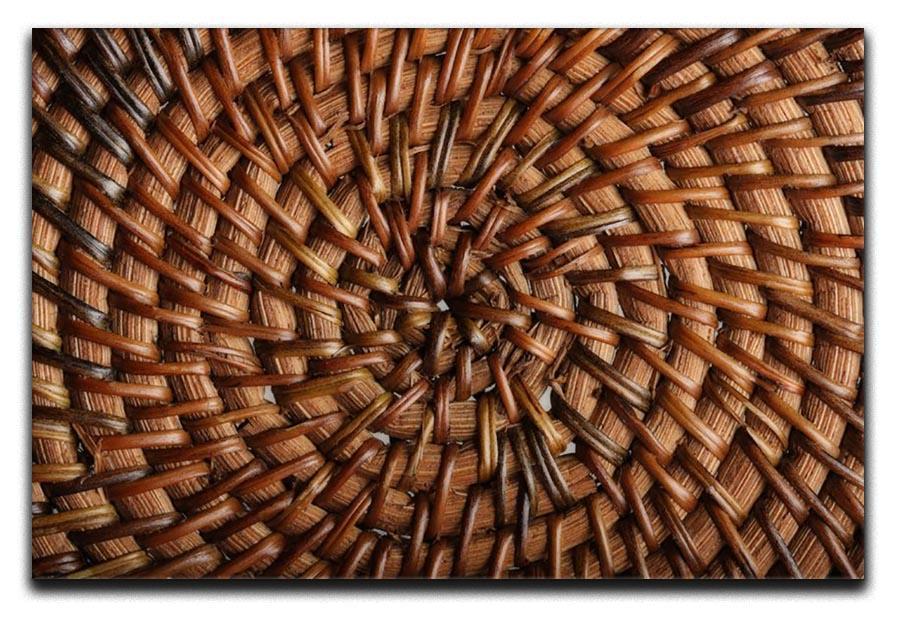 Woven wooden texture Canvas Print or Poster  - Canvas Art Rocks - 1