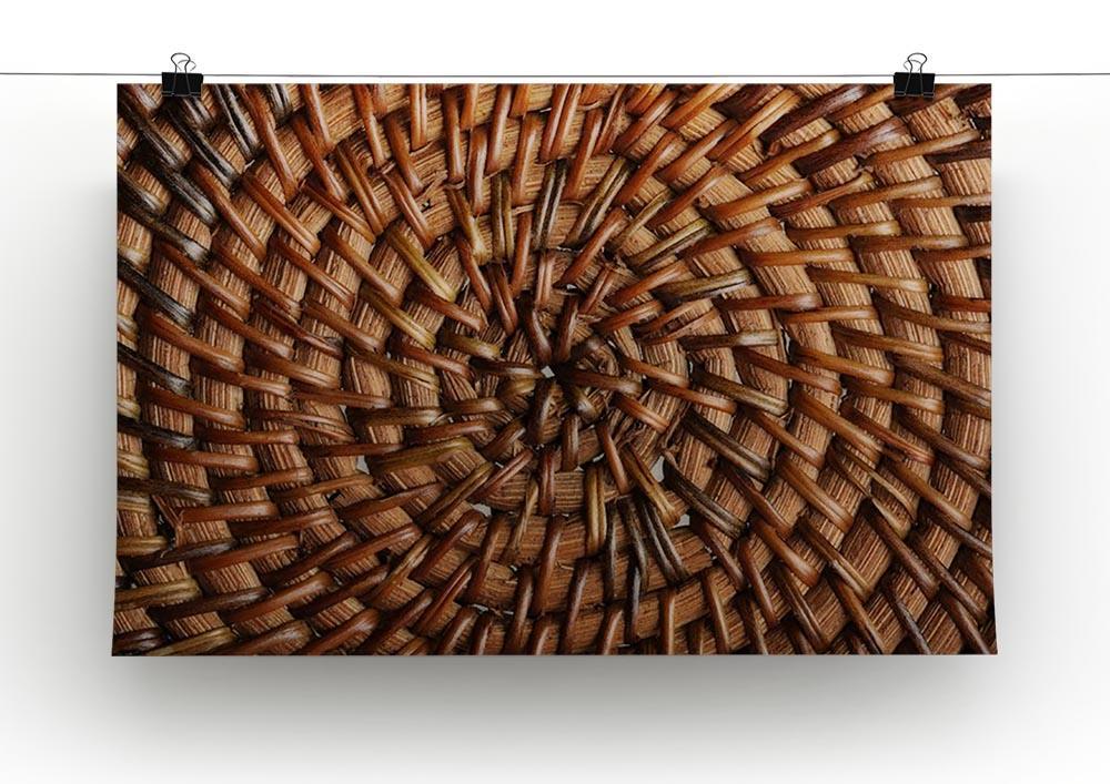 Woven wooden texture Canvas Print or Poster - Canvas Art Rocks - 2