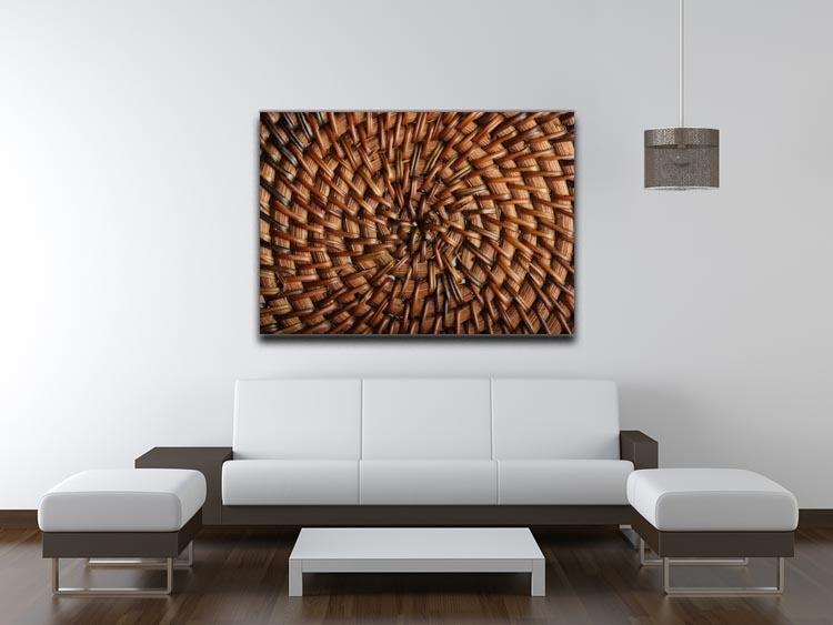 Woven wooden texture Canvas Print or Poster - Canvas Art Rocks - 4
