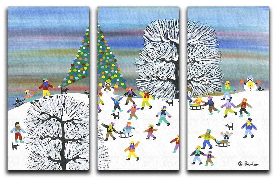 Wow what a wonderful tree by Gordon Barker 3 Split Panel Canvas Print - Canvas Art Rocks - 1