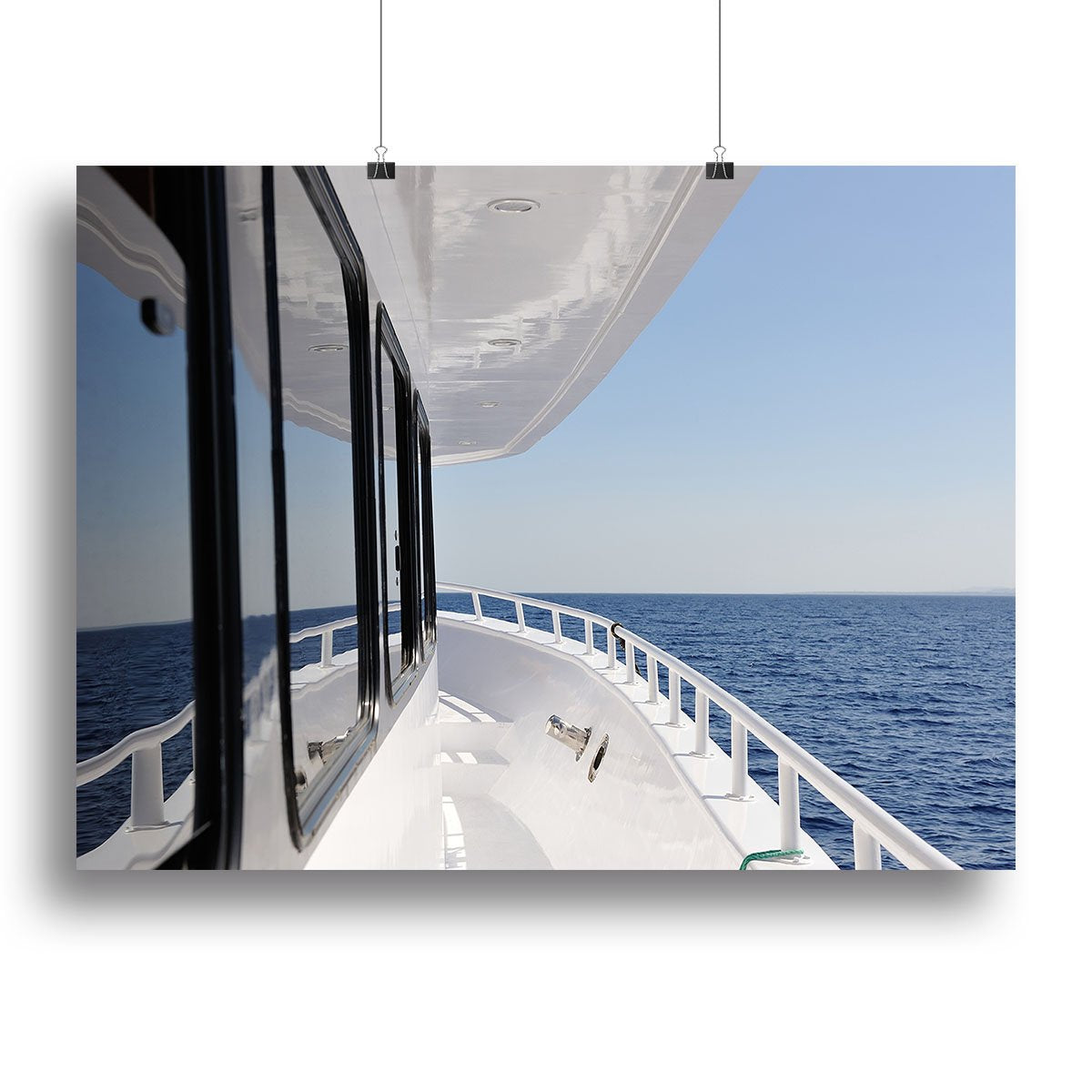 Yacht elements The deck Canvas Print or Poster